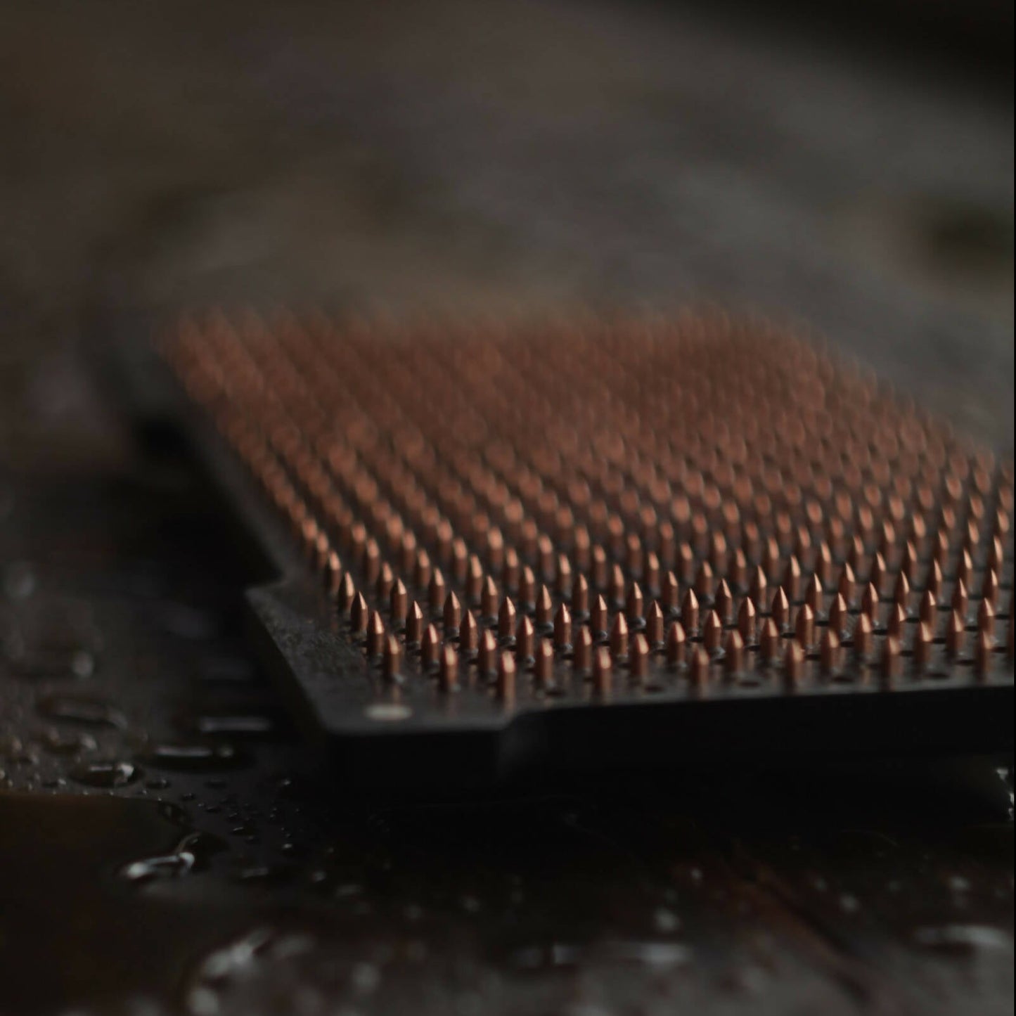 Black Sadhu Board Futuristic Style with Copper Nails - hedonist.bali