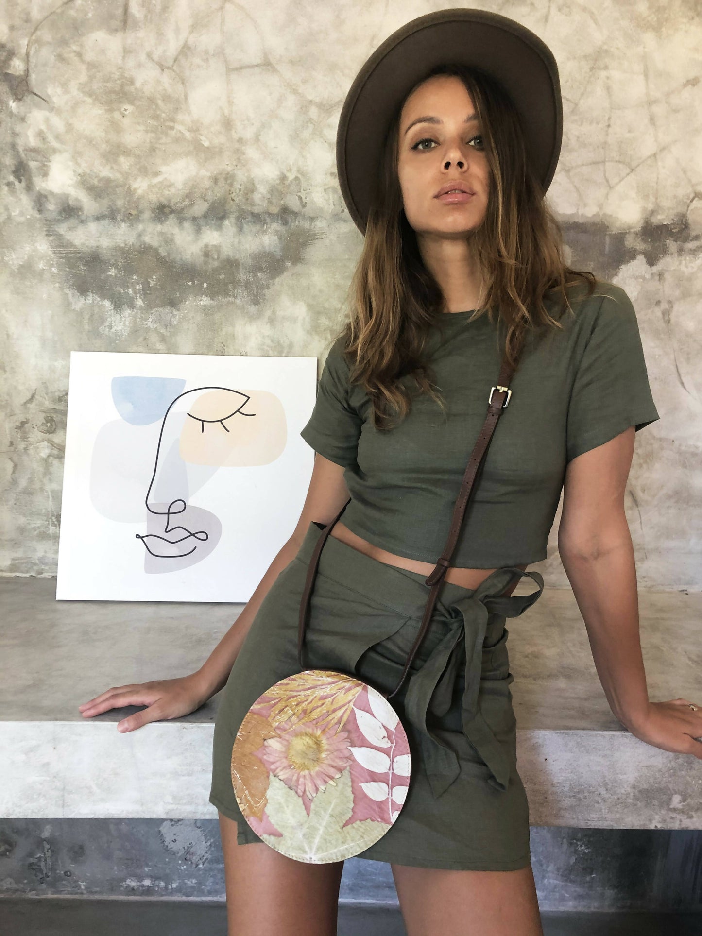 Unique Leather Handmade GIRONA Round Bag #2