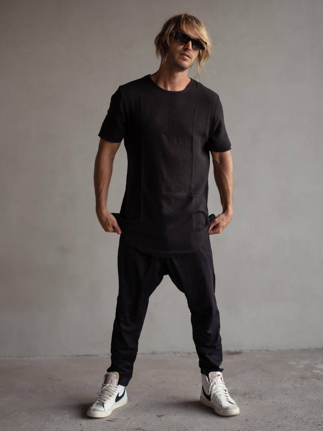 Long tee black