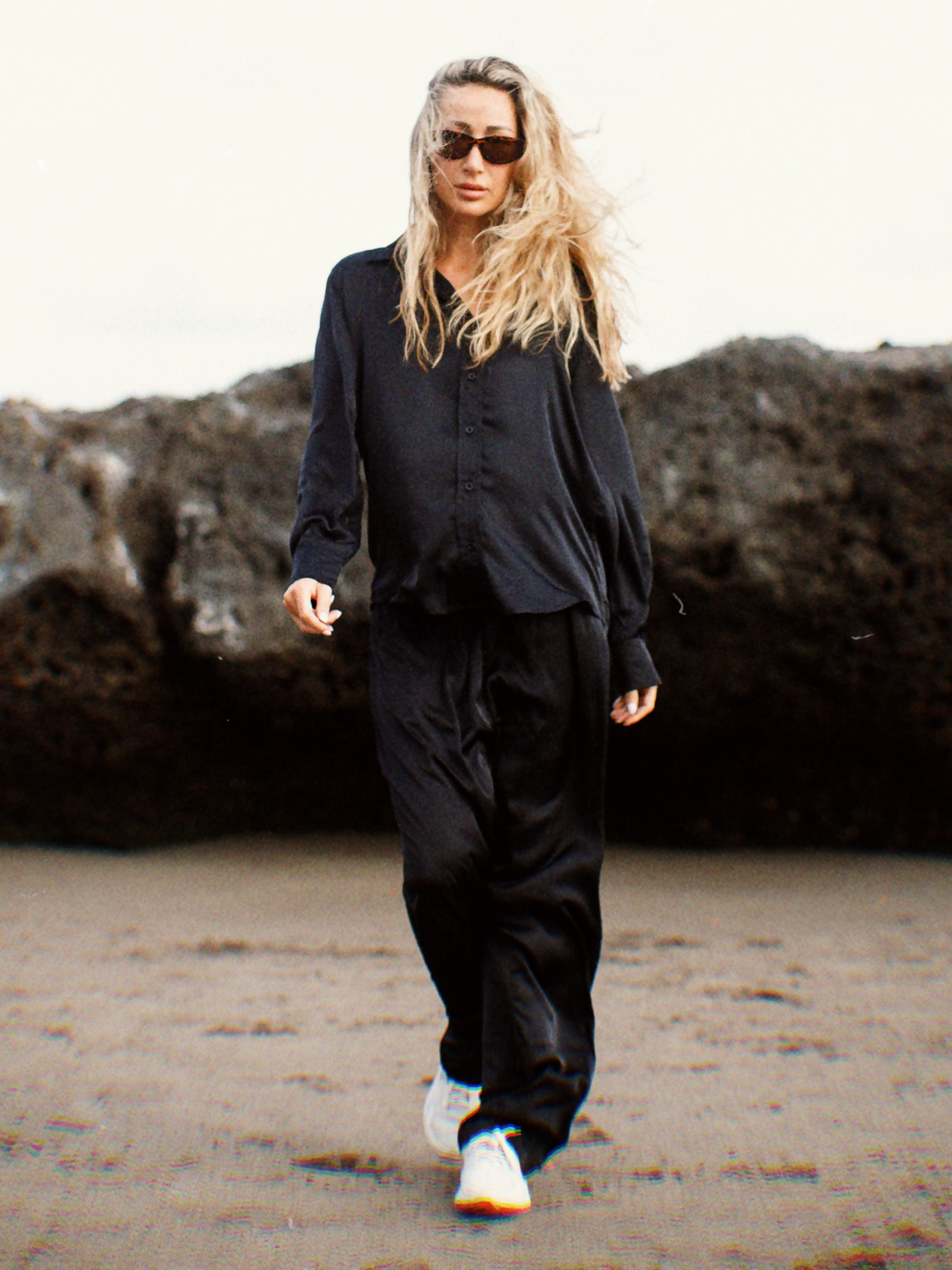 Black Silky Pants