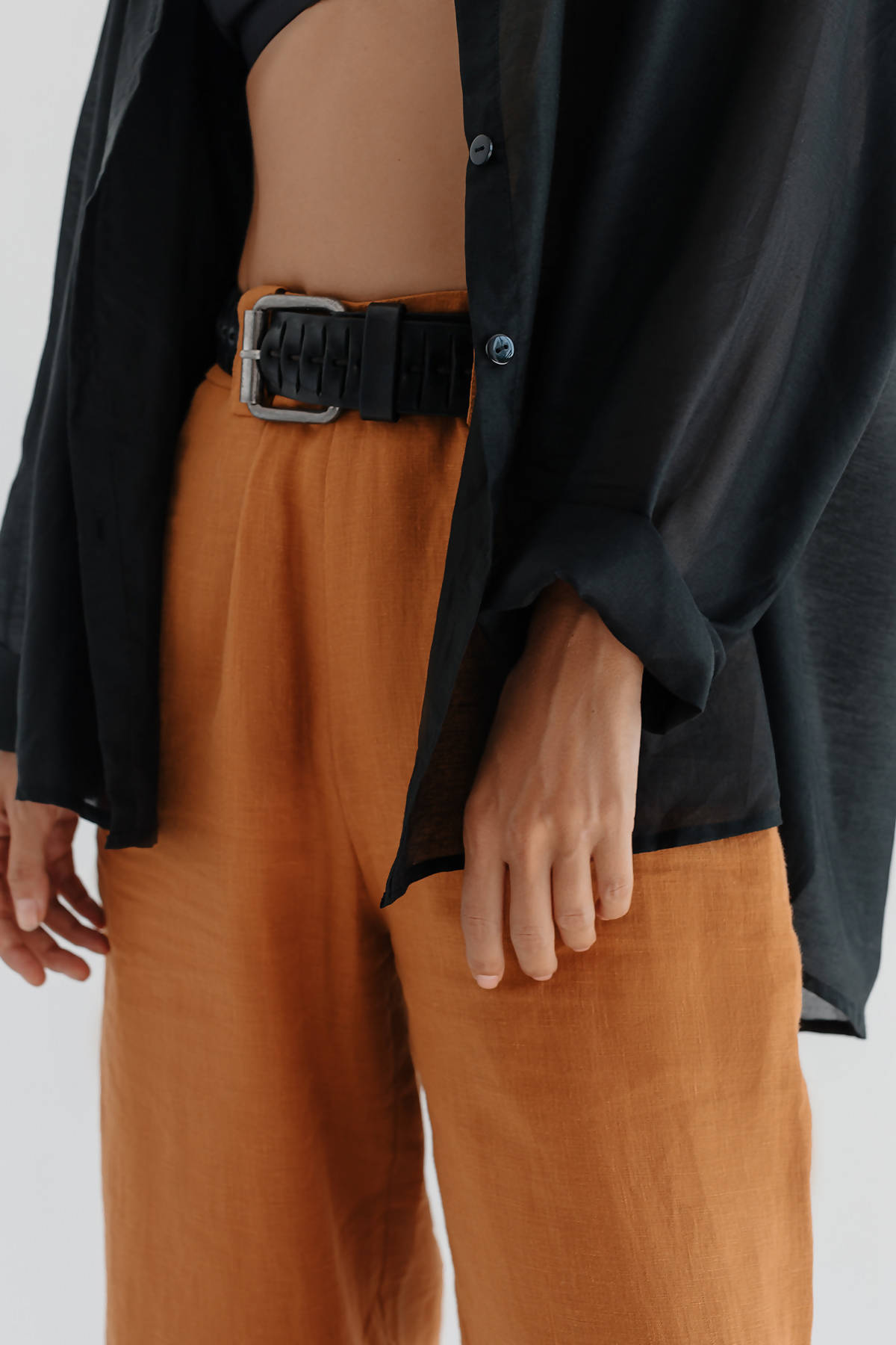 Linen pants cinnamon
