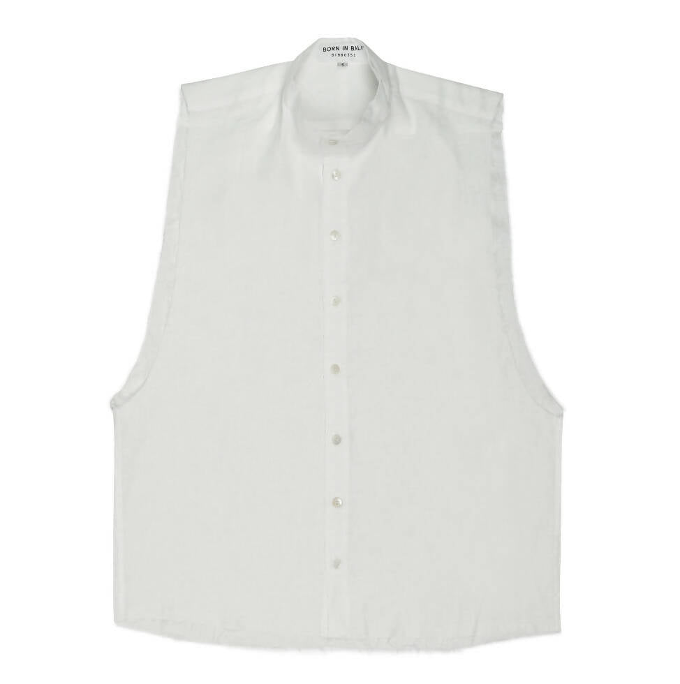Guns sleeveless linen shirt - hedonist.bali
