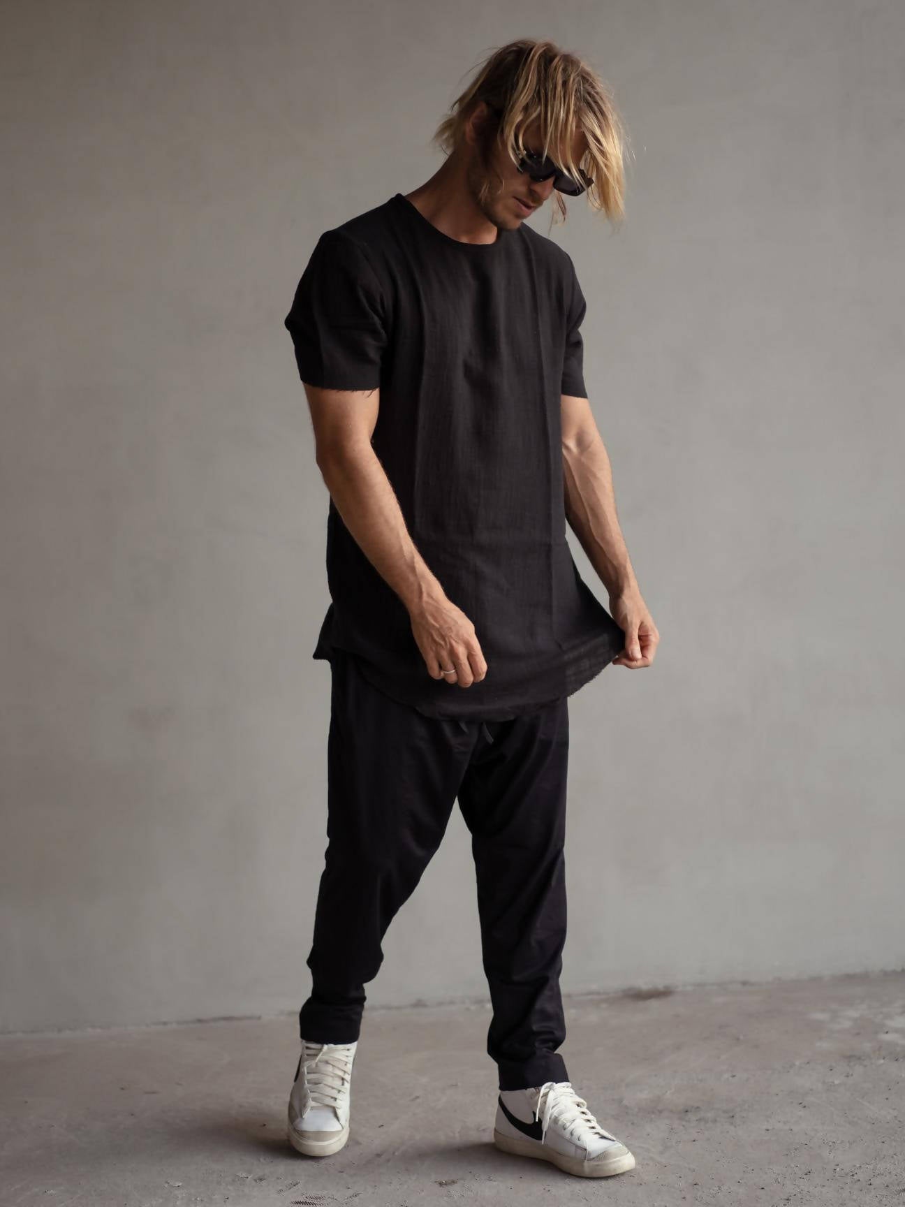 Long tee black