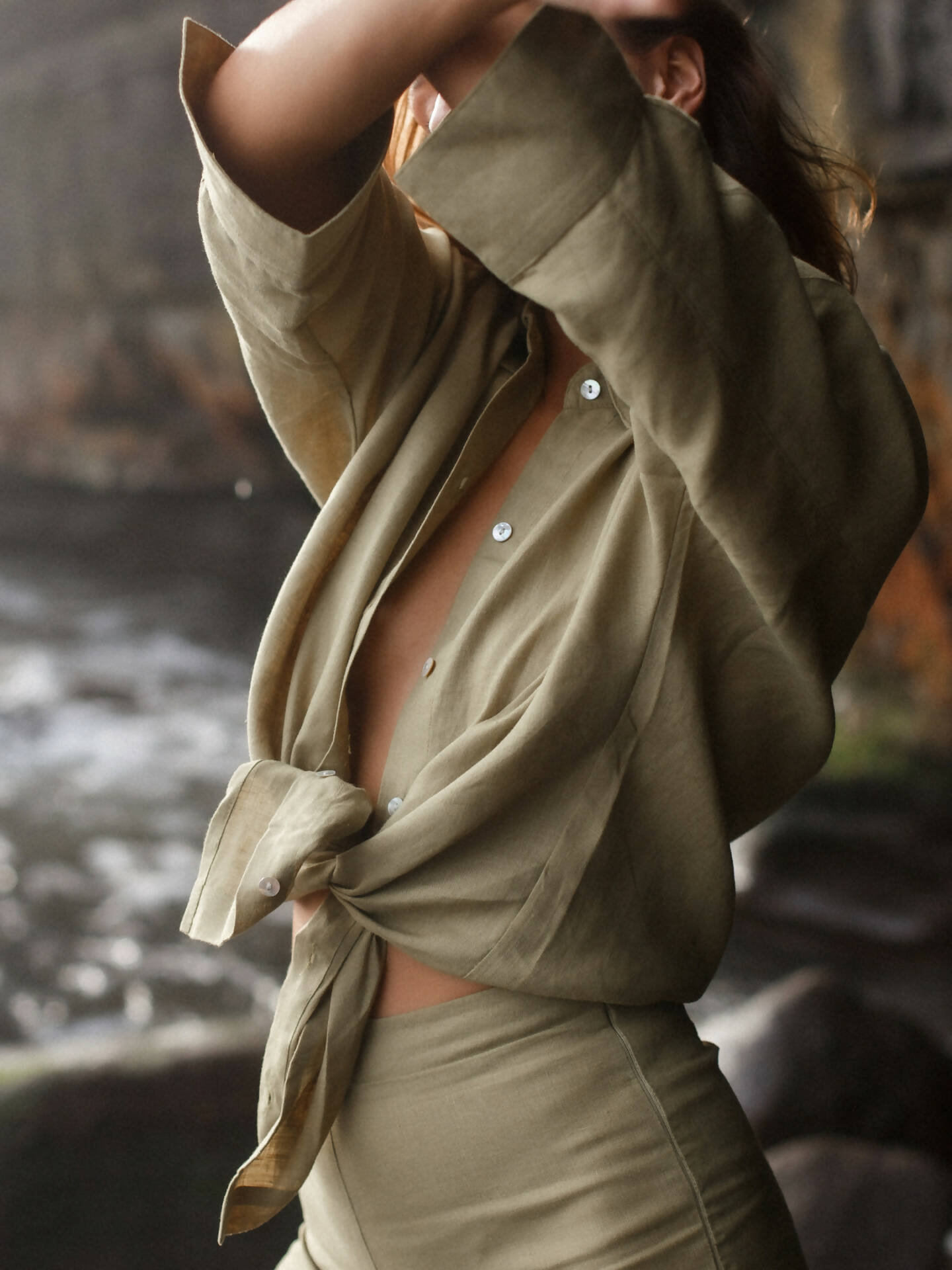 Lime Linen Shirt