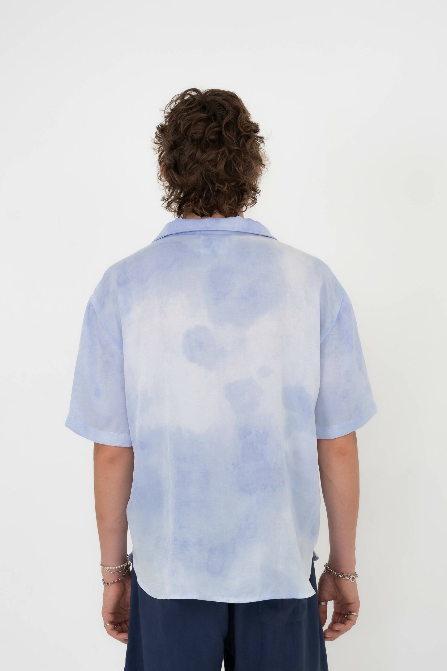 Cerulean tie-dye shirt