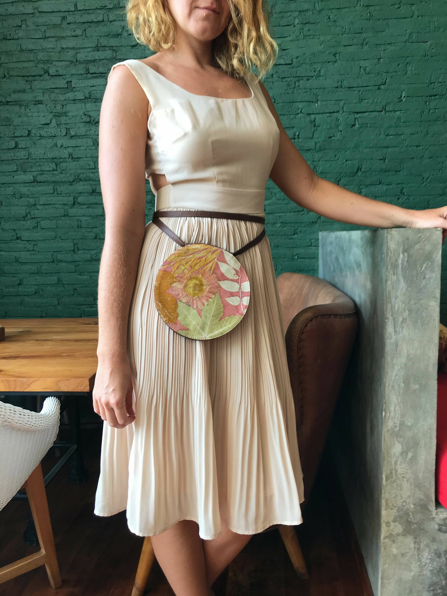 Unique Leather Handmade GIRONA Round Bag #2