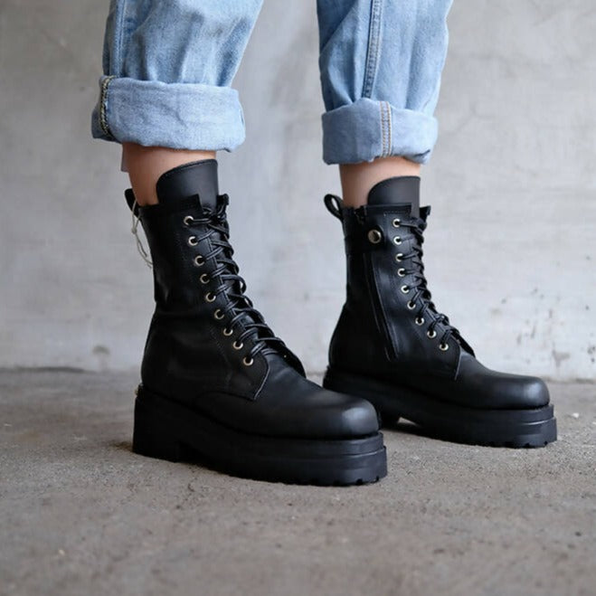 Combat boots with massive platform - hedonist.bali