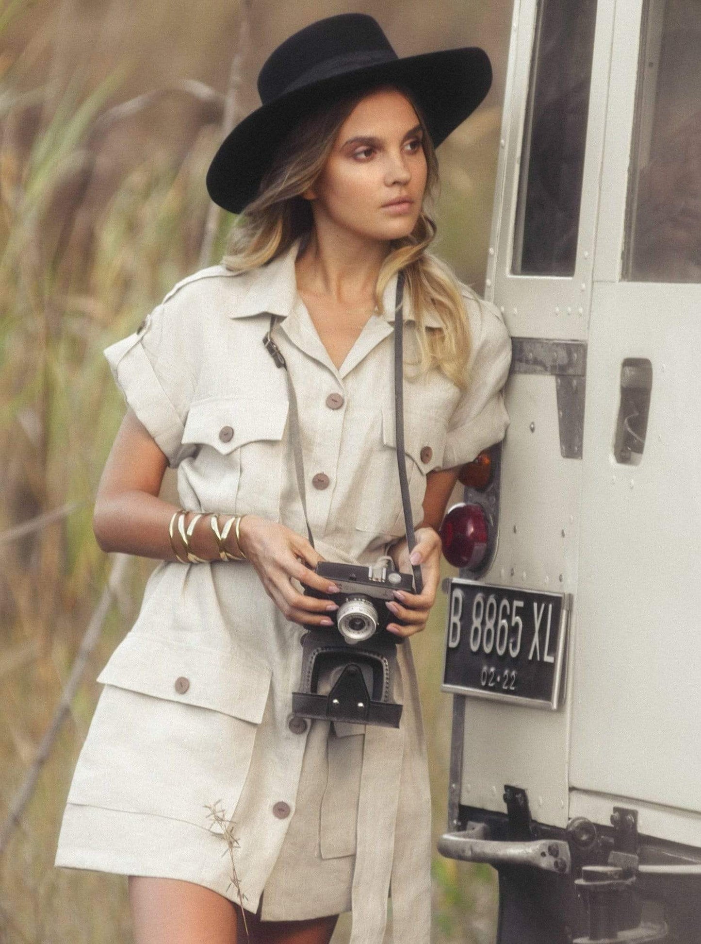 Art of Simplicity Dresses MADELYN Safari Shirt Dress