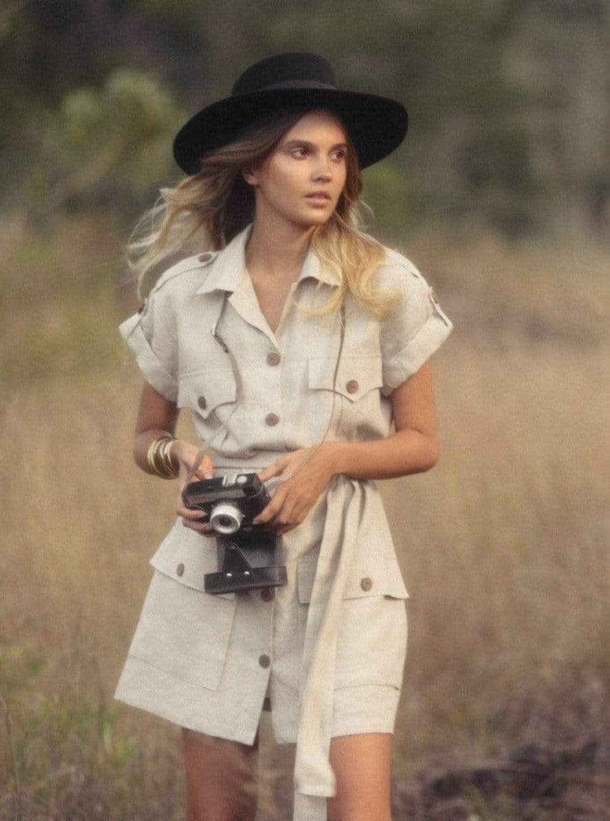 Art of Simplicity Dresses MADELYN Safari Shirt Dress
