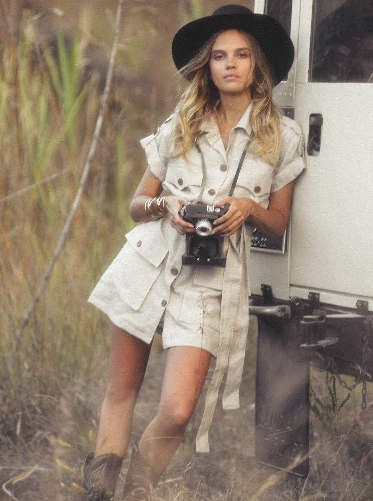 Art of Simplicity Dresses MADELYN Safari Shirt Dress