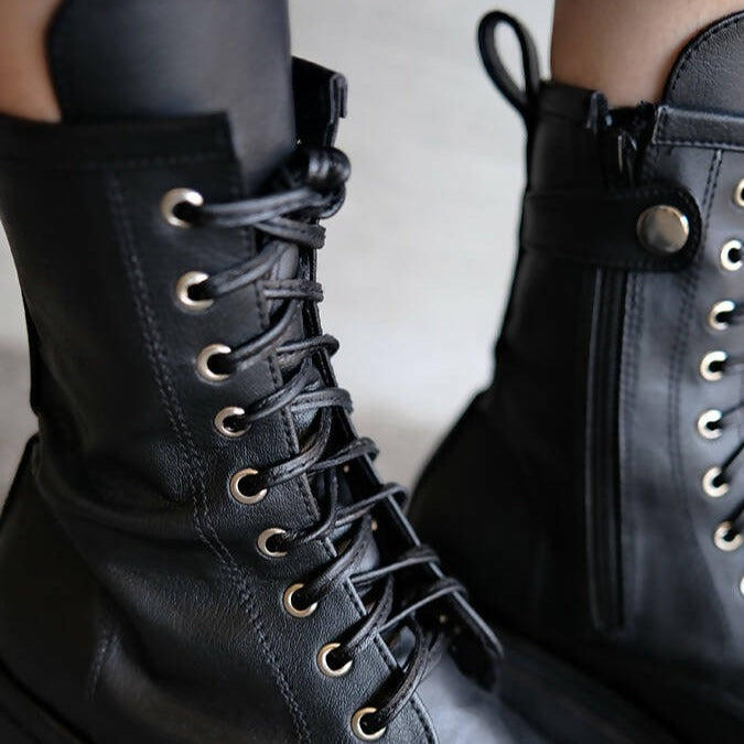Combat boots with massive platform - hedonist.bali