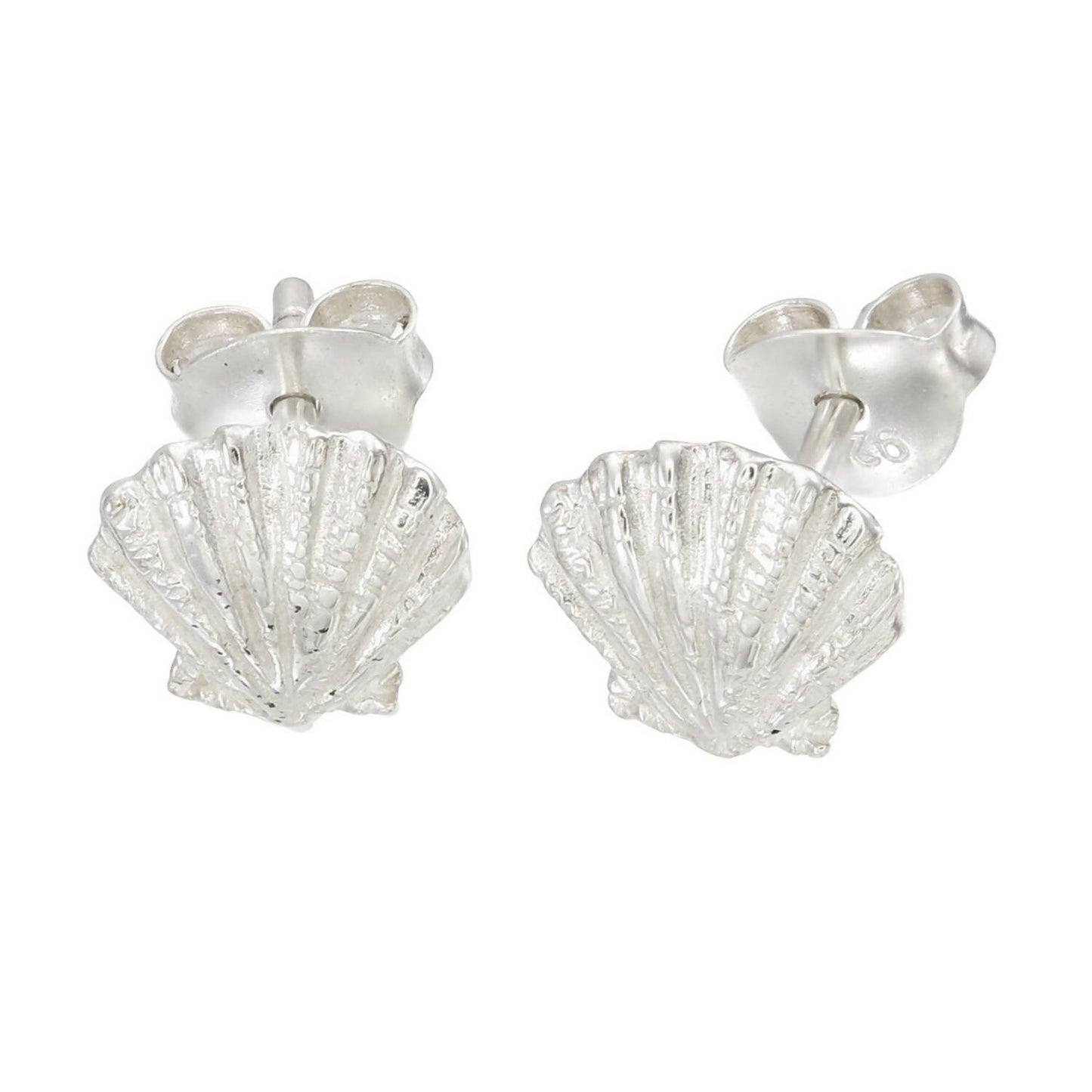 Lion shell earrings