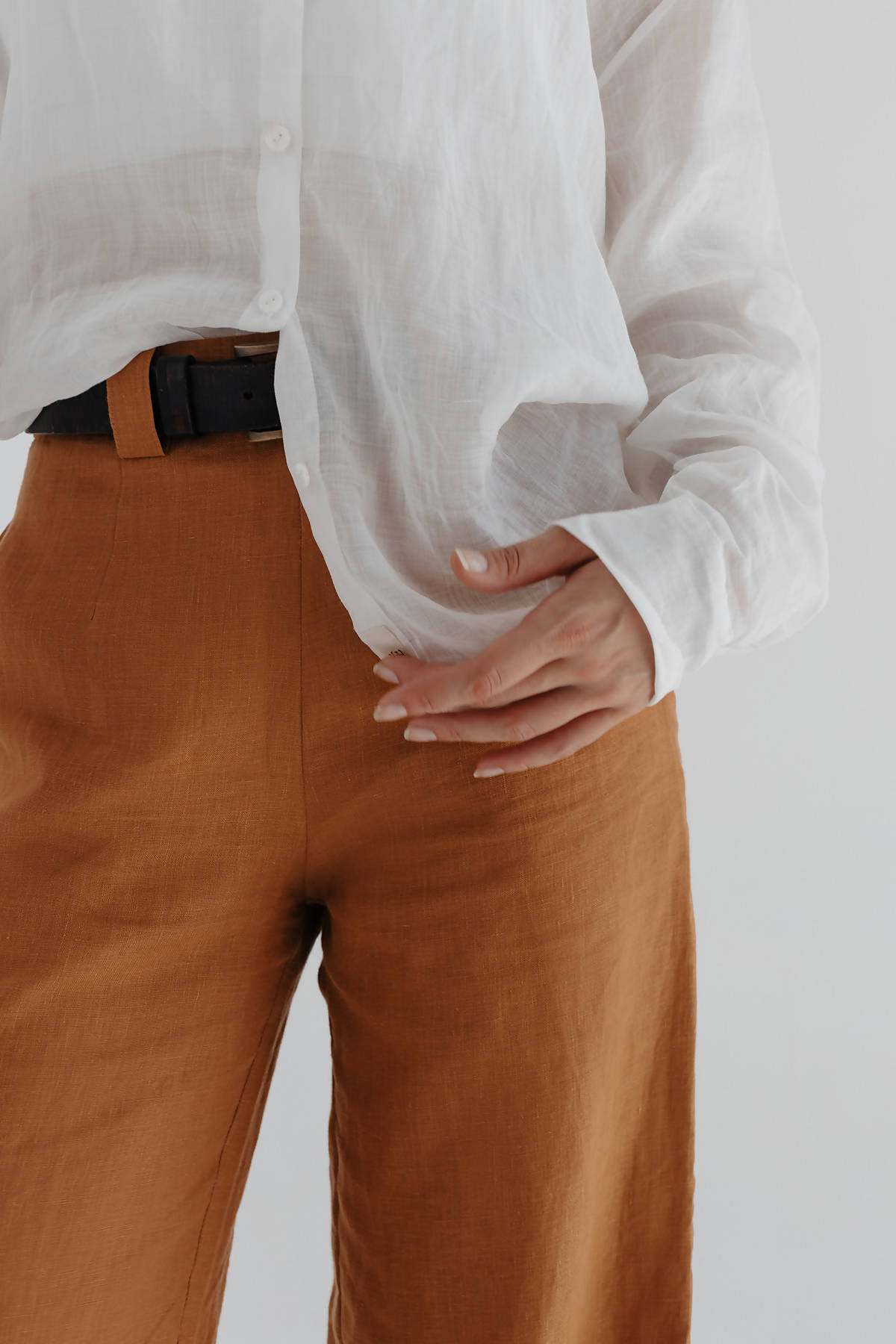 Ramie shirt white