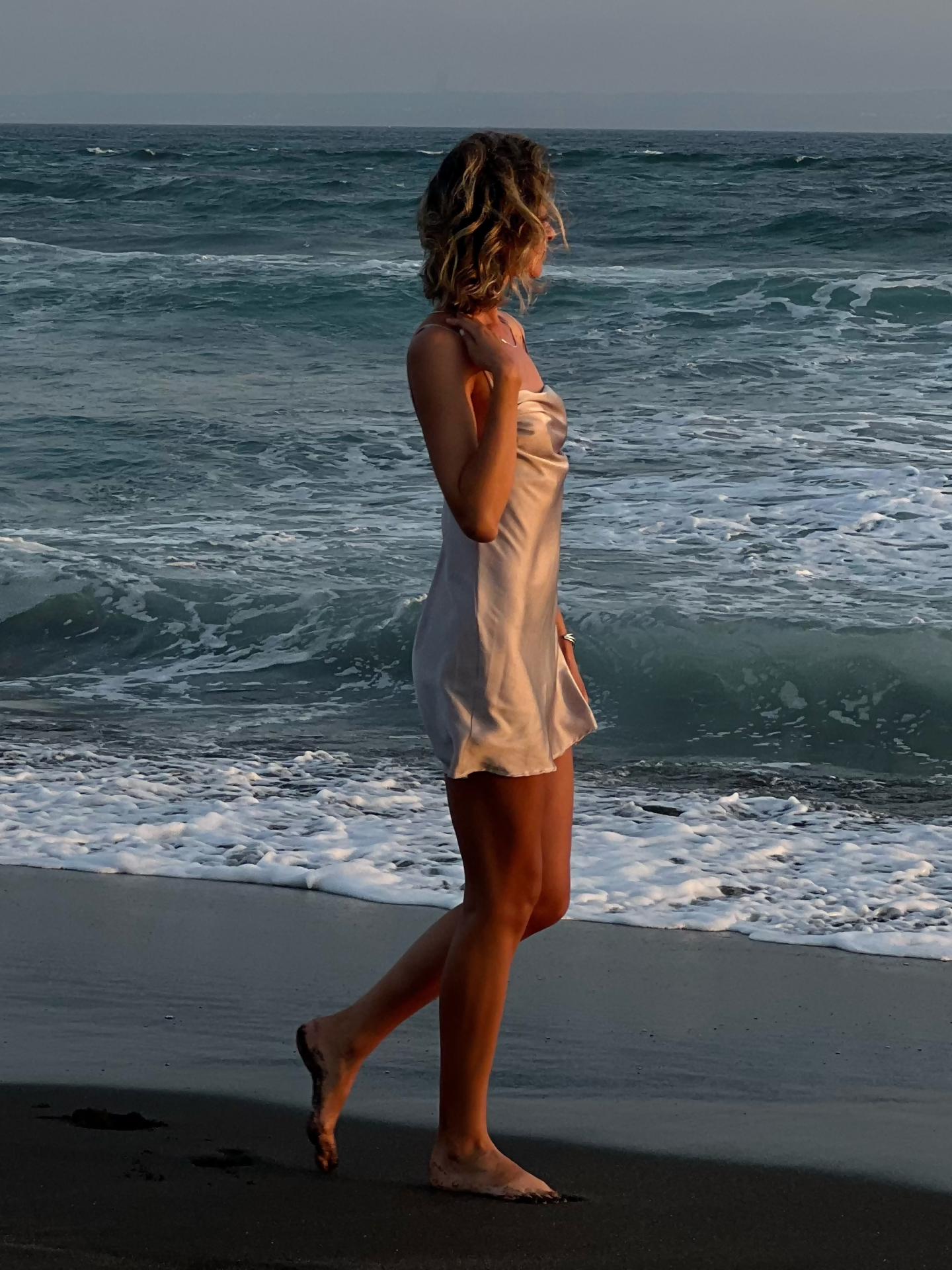 Frappe Silky Slip Dress