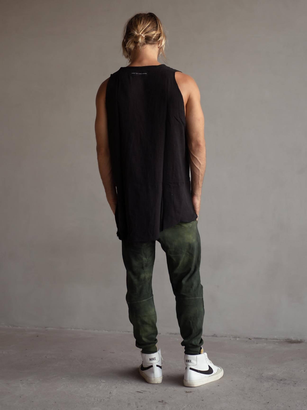 Cotton singlet black
