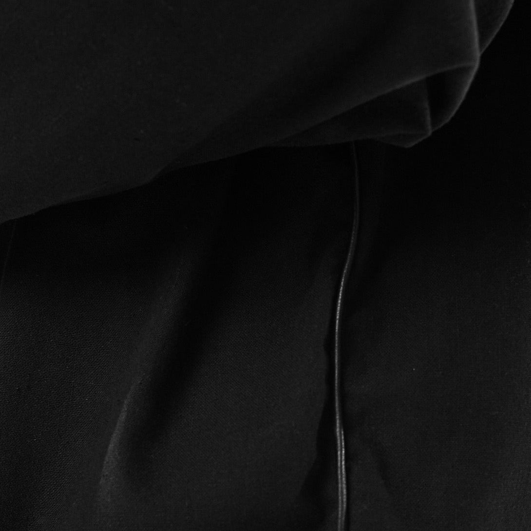 MEN BLACK LINEN KIMONO COAT | OVERZ
