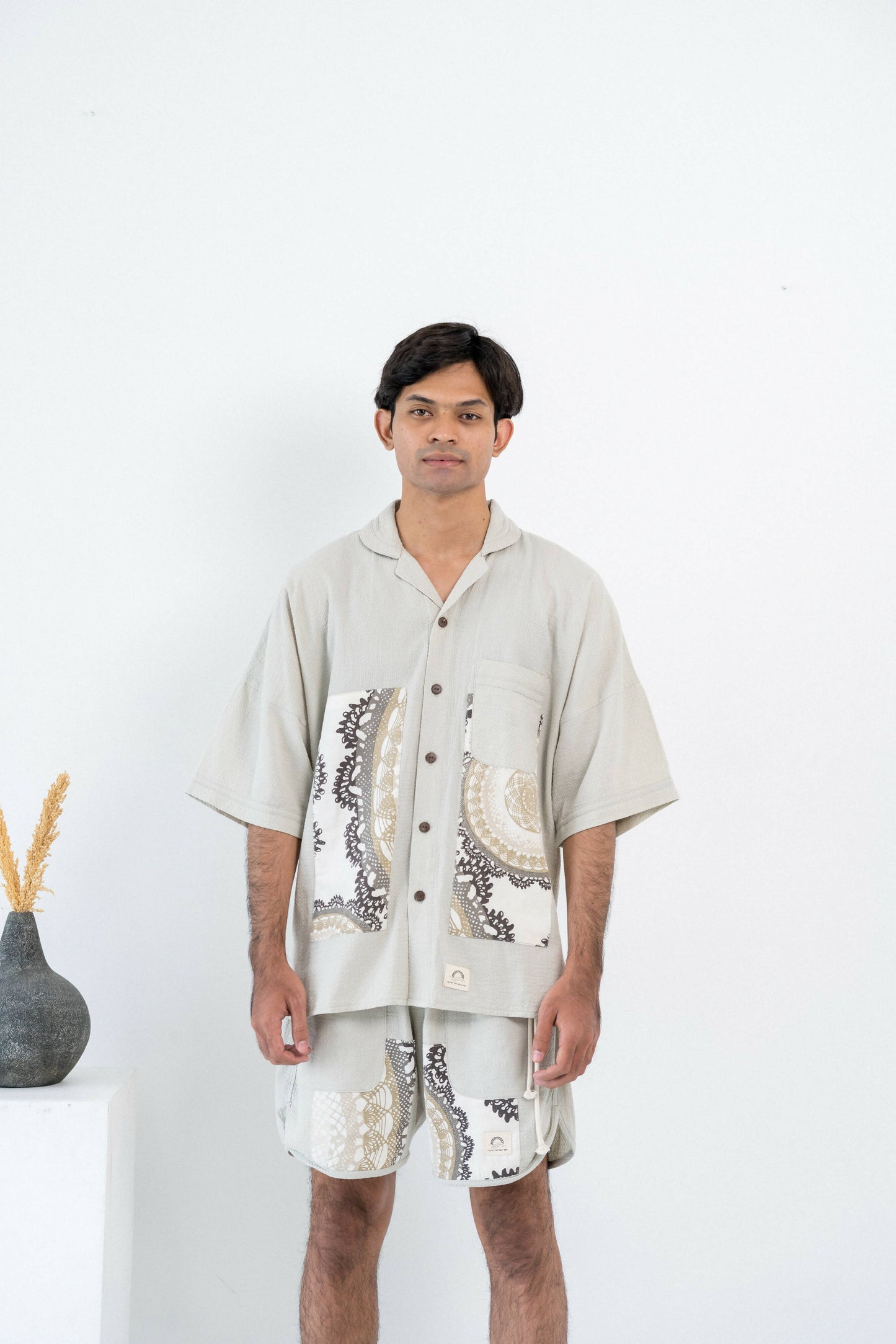 Silver Green Lounge Shirt