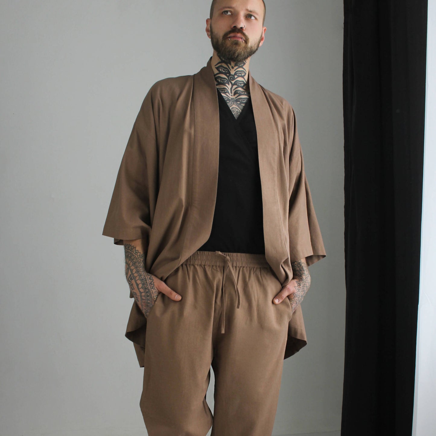 Linen Japanese Haori-jacket