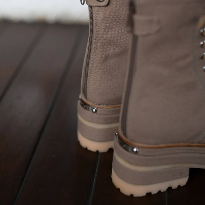 Canva combat boots - hedonist.bali