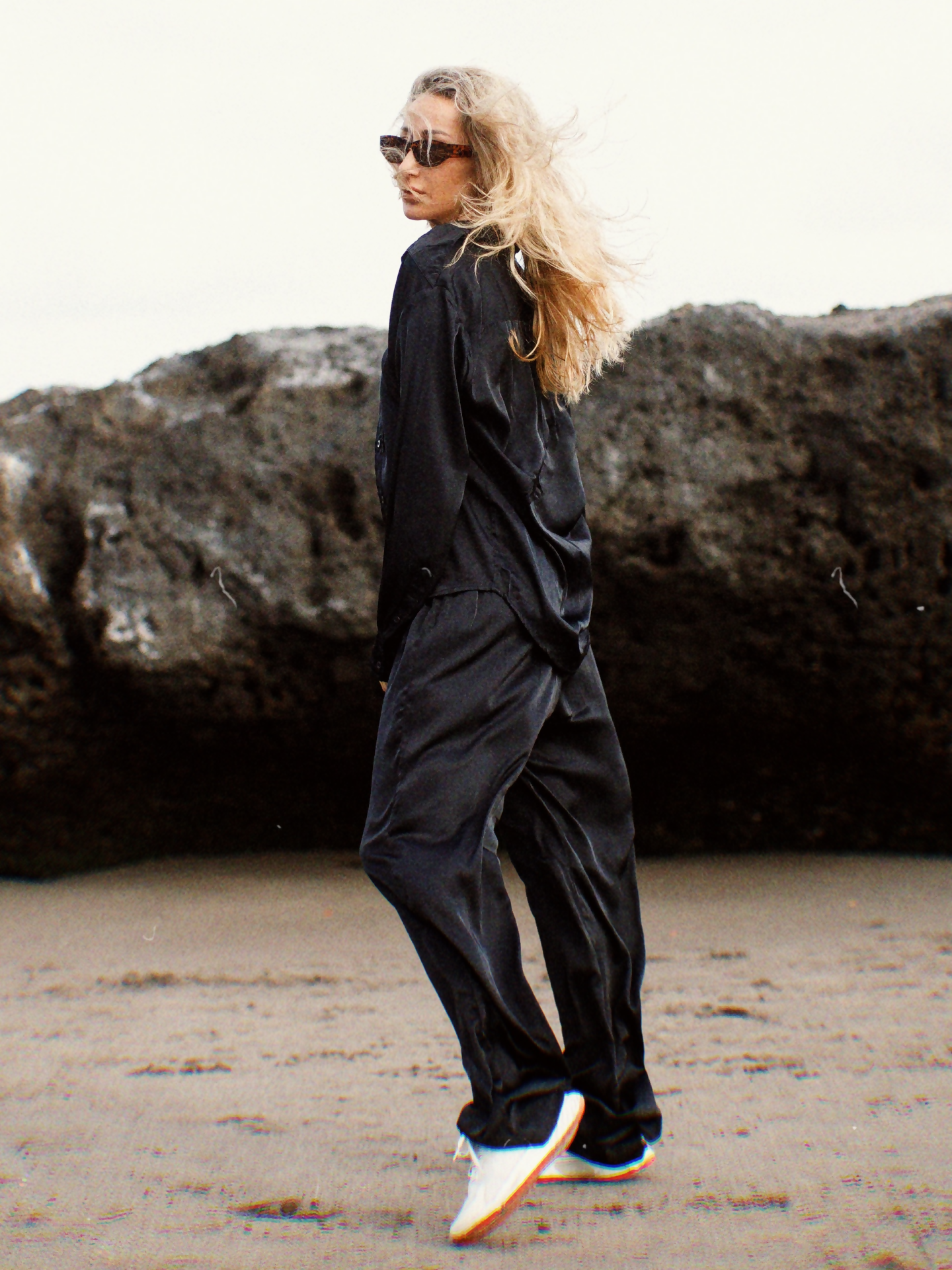 Black Silky Pants