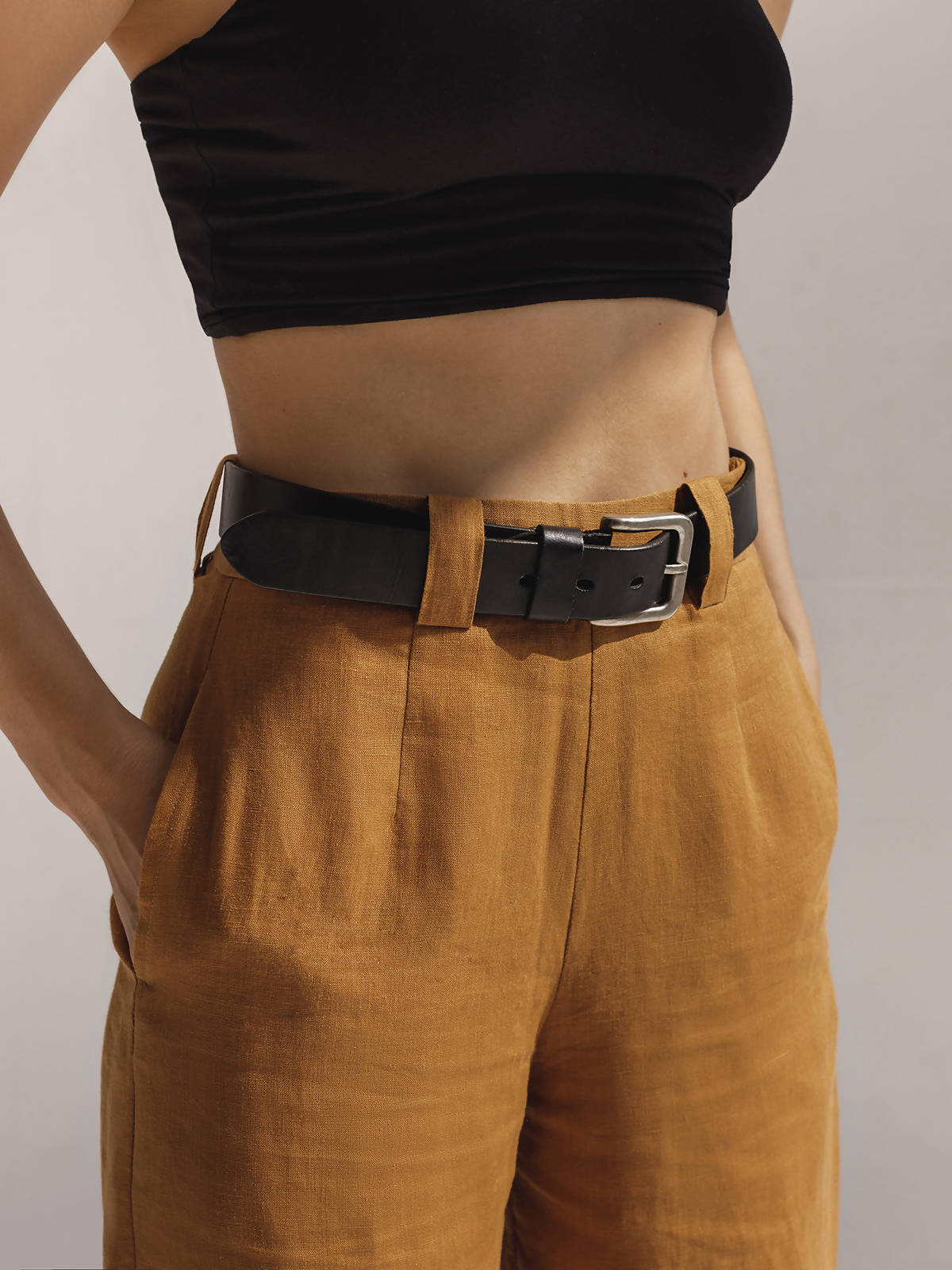Linen pants cinnamon