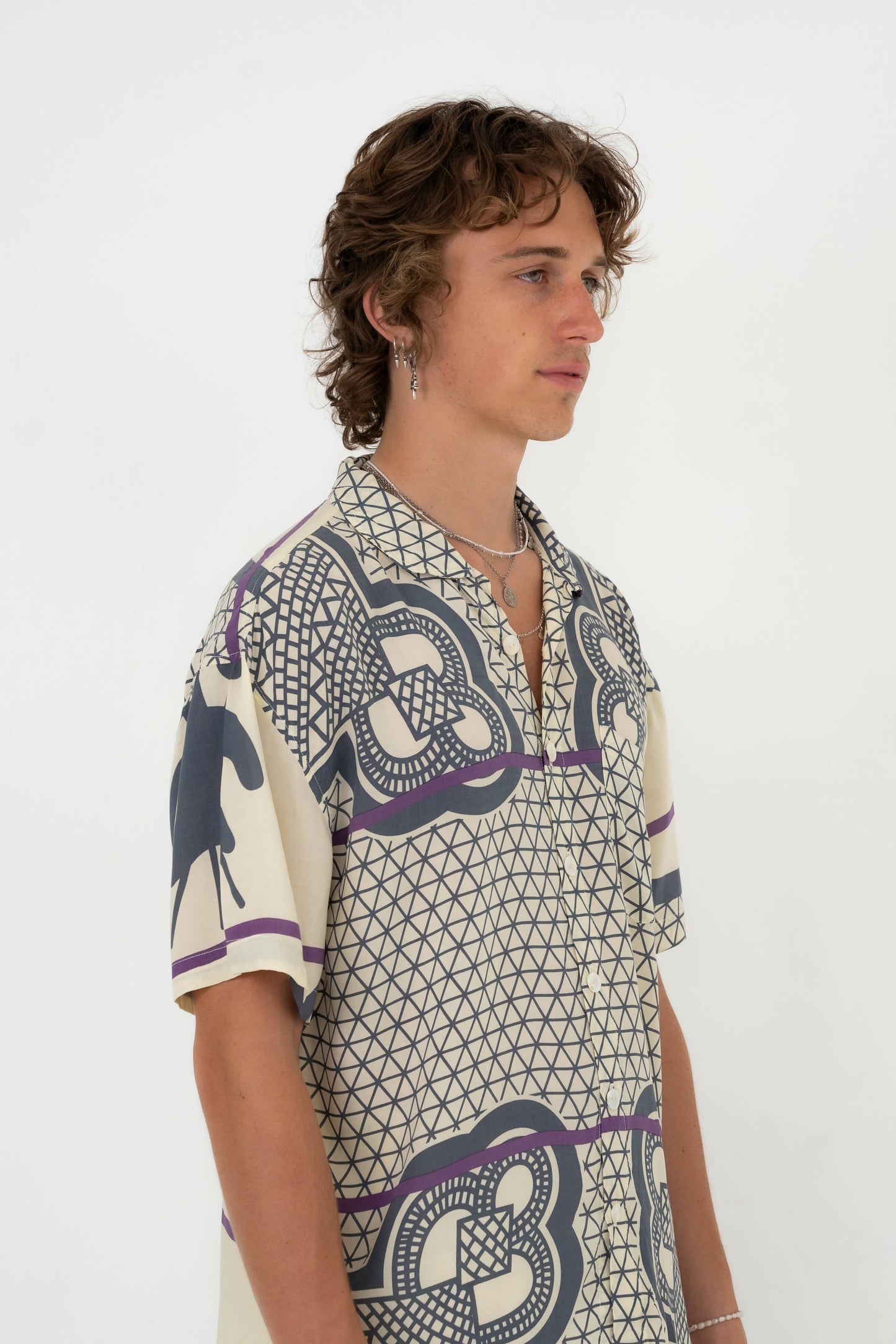 Basotho lounge shirt vanilla