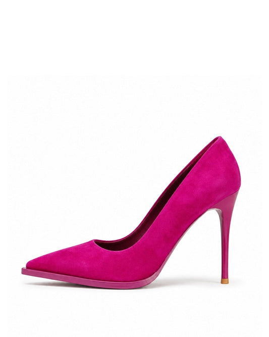 Pink Suede Heels