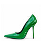 Green Patent Heels