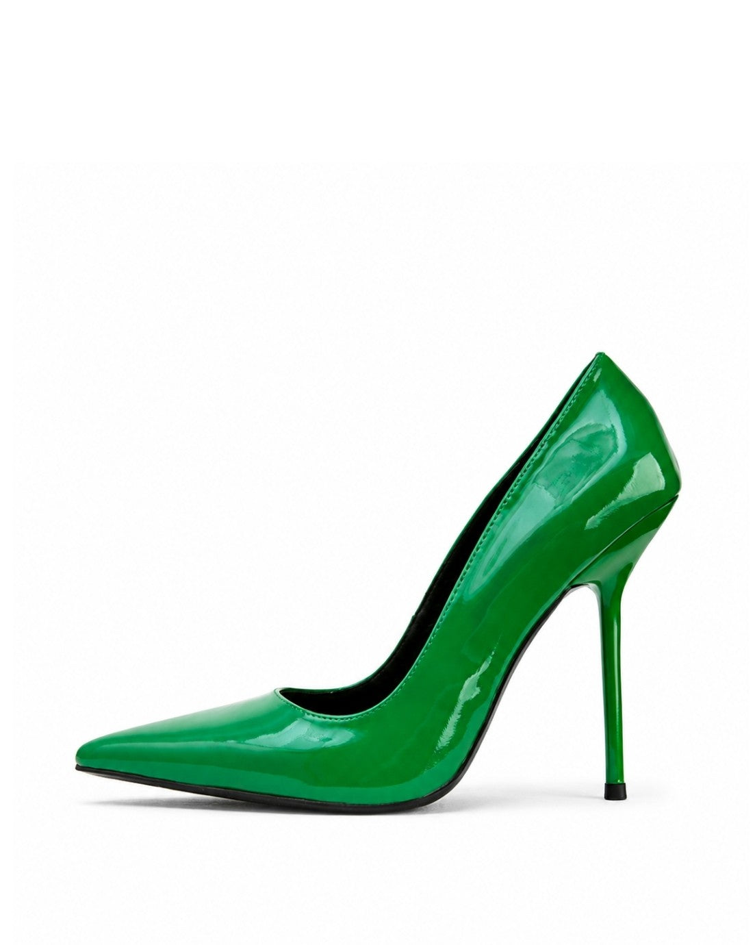Green Patent Heels