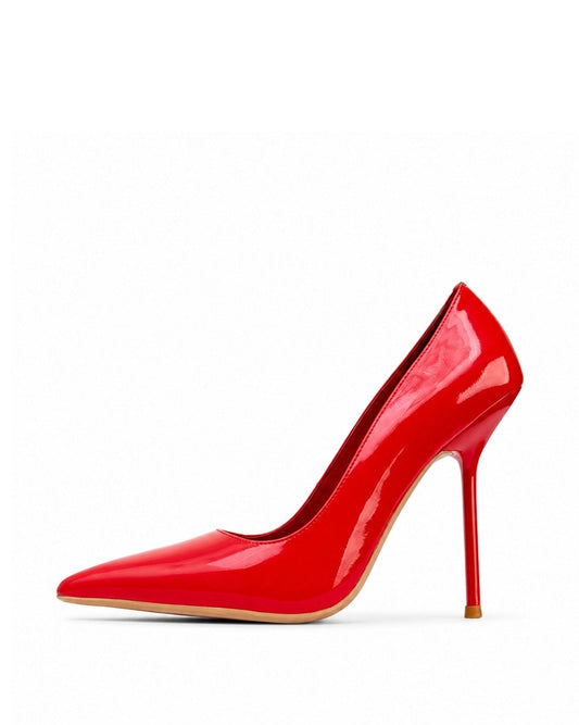 Red Patent Heels