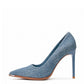 Denim Pointed Heels
