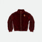 SILK VELVET TRACK JACKET RED