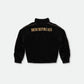 SILK VELVET TRACK JACKET BLACK
