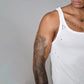 Baby Distressed Singlet In White
