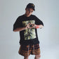 T-SHIRT PLANT PRINT BLACK