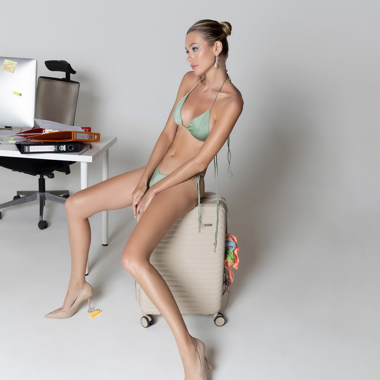 Set Tiny Bikini Pale Green