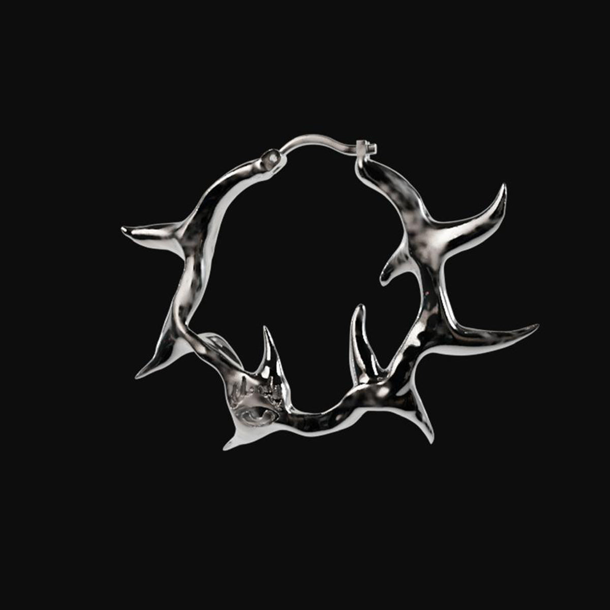 Sharks Tribal Hoop Earring
