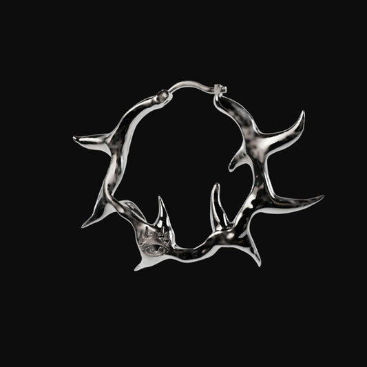 Sharks Tribal Hoop Earring