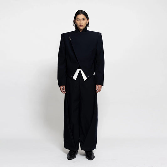 ANGULAR BOXY BESKAP NAVY