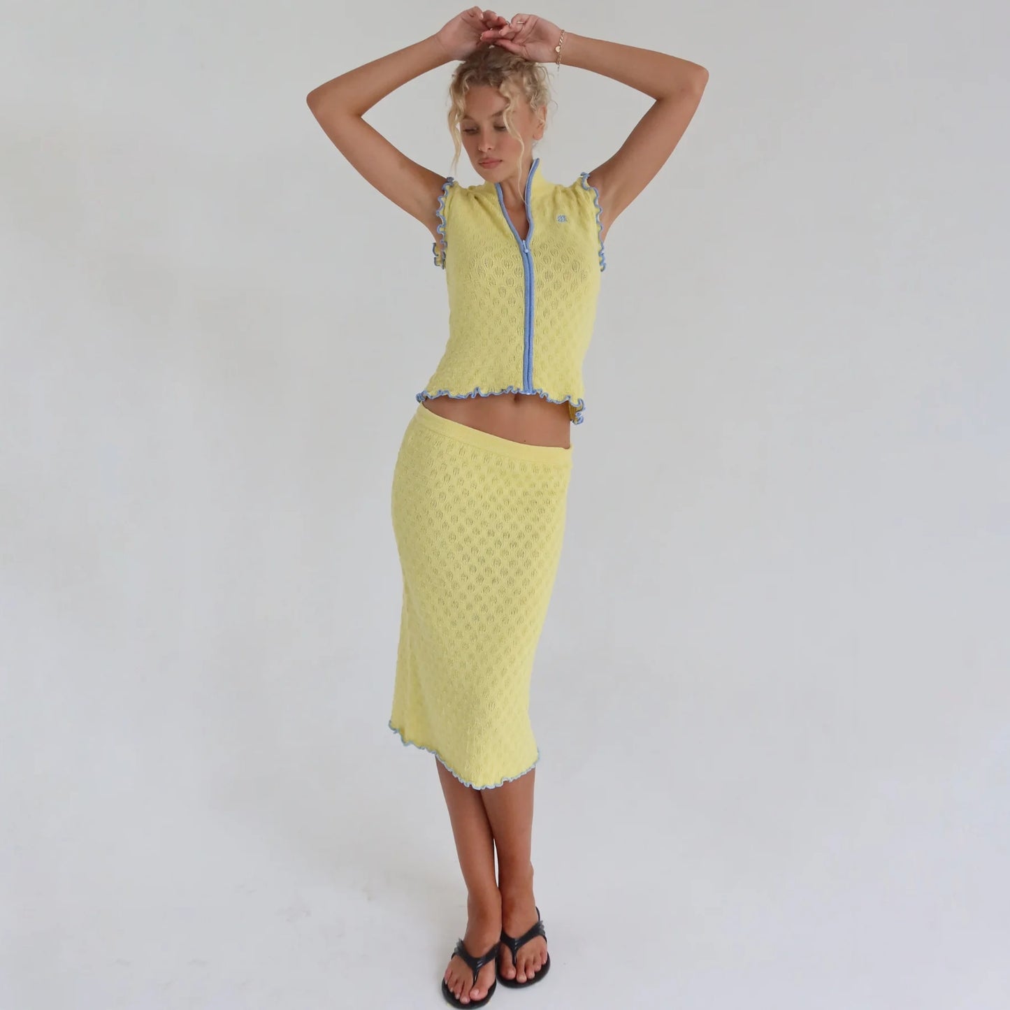 Gardenia Knit Midi Skirt