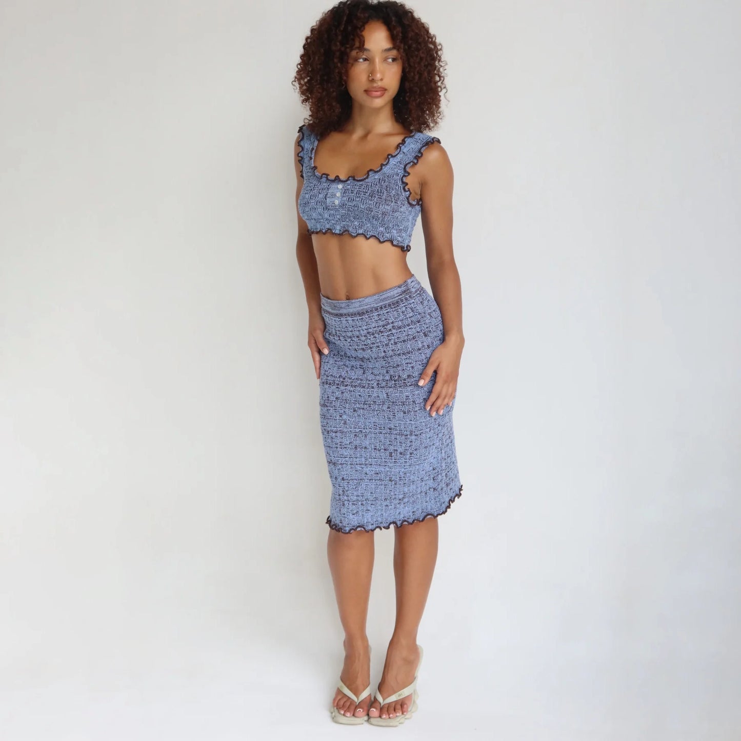 Gardenia Knit Midi Skirt