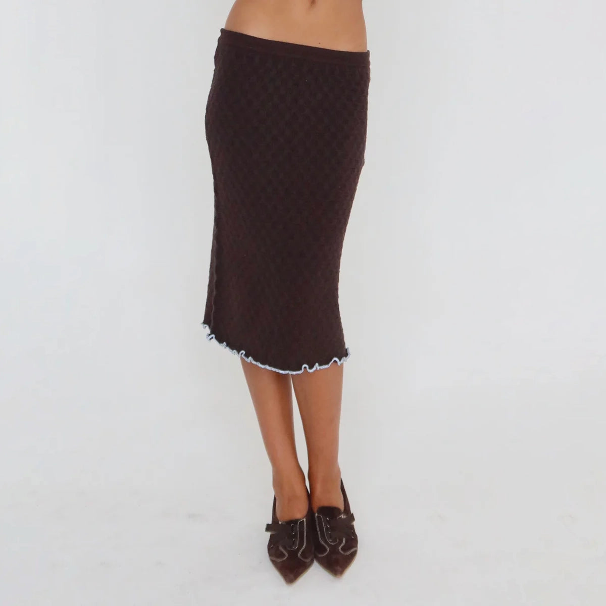 Gardenia Knit Midi Skirt