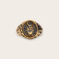 BLUE HEART SIGNET RING IN GOLD