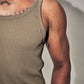 Baby Distressed Singlet In Olive