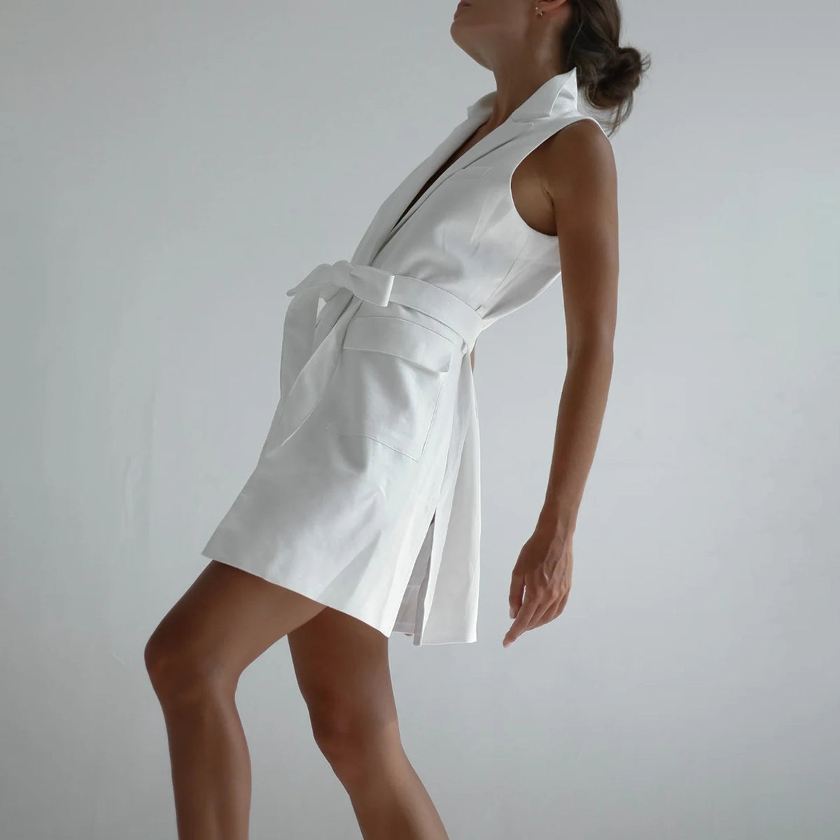 SLOAN COAT DRESS NATURAL WHITE