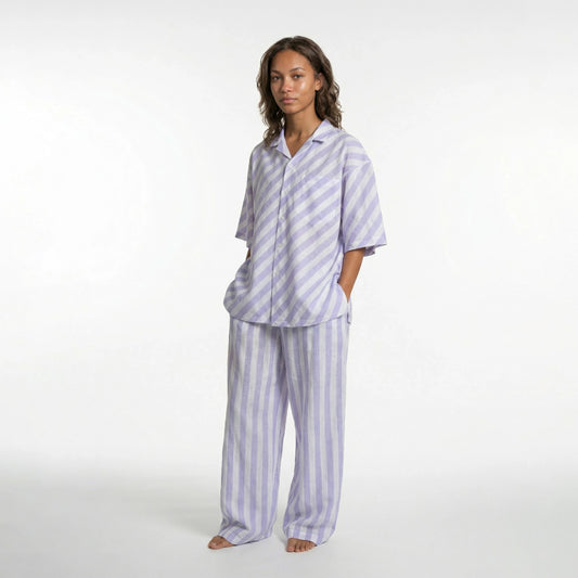 Stripe Blue Shirt Pants