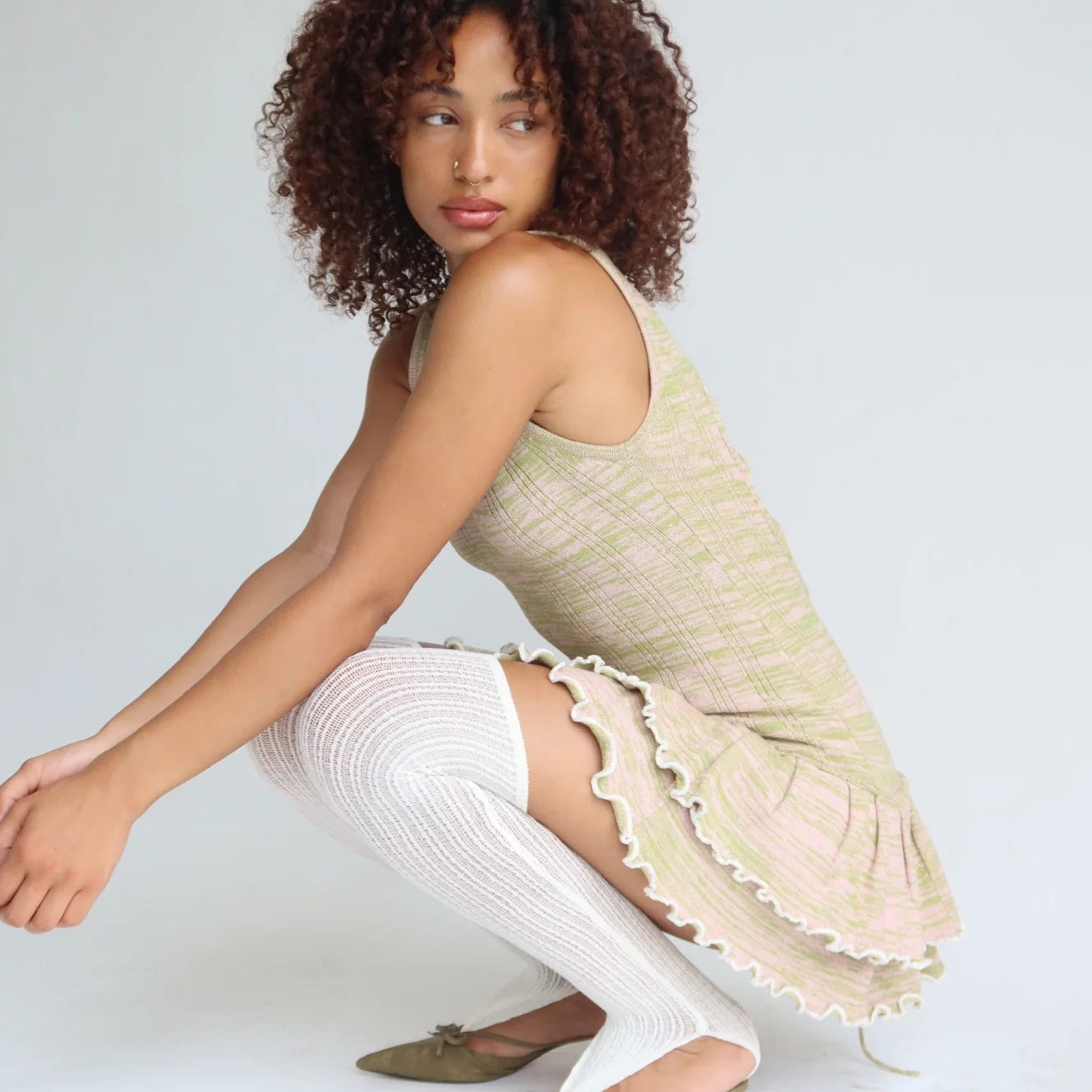 Marigold Knit Mini Dress