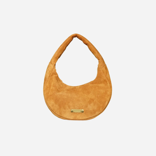 The Circle bag Small Suede- Camel