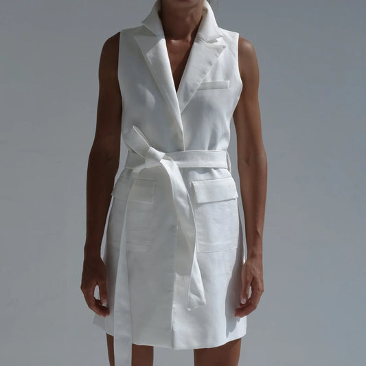 SLOAN COAT DRESS NATURAL WHITE