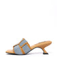 Denim Mule Heels